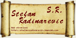 Stefan Radinarević vizit kartica